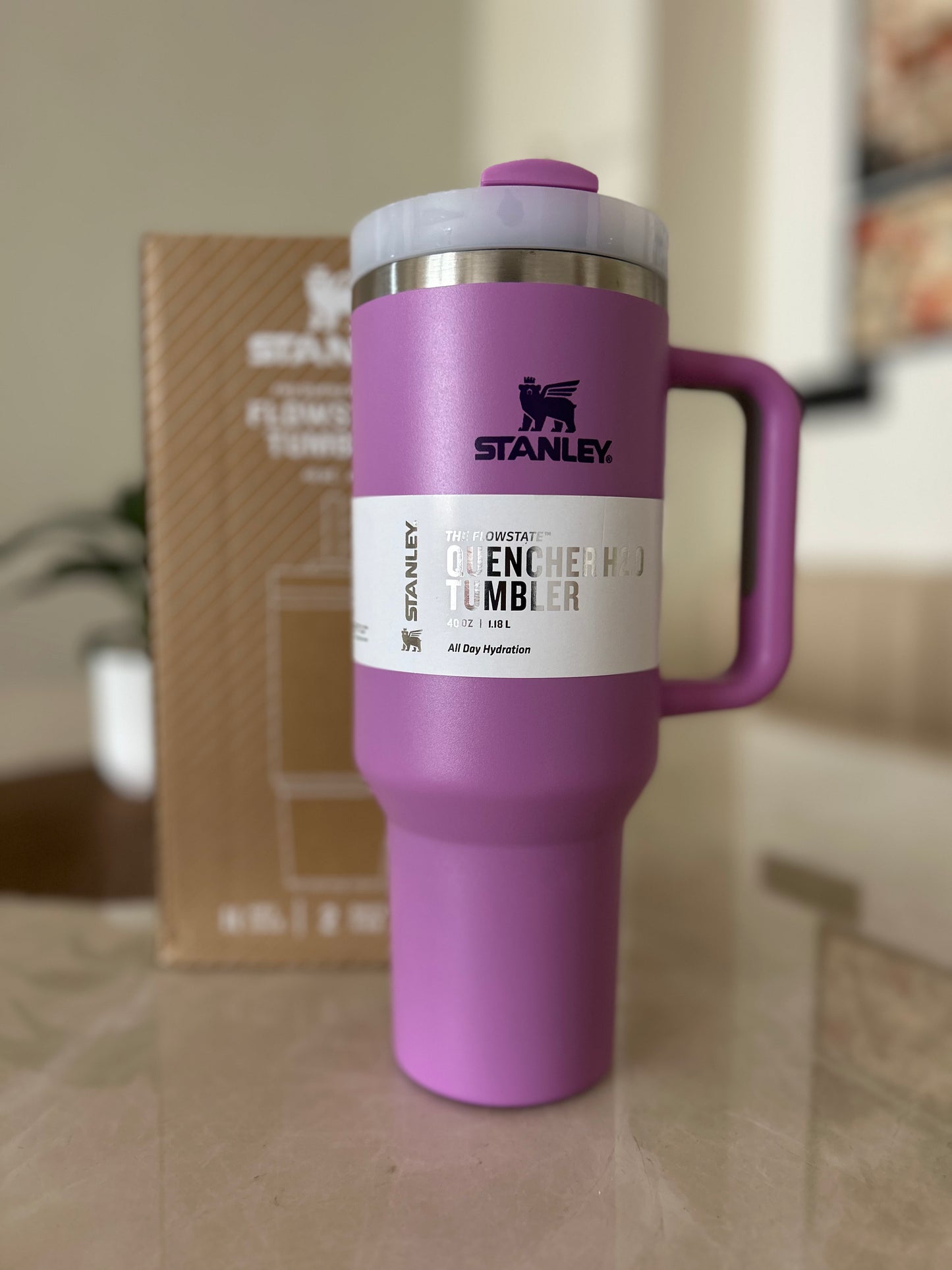 Stanley Quencher H2.0 1200 ML Insulated Tumbler with Flow state Lid & Straw – Double Wall Stainless Steel